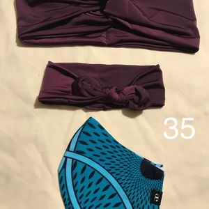 COPY - Irregular- Two Stretch Headbands and scrunch’s Set